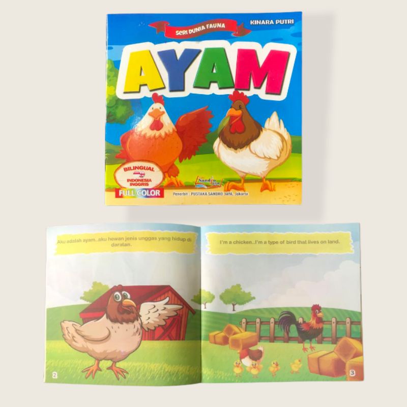 Jual Buku Cerita Anak Dua Bahasa Billingual Seri Dongeng Dunia Fauna ...