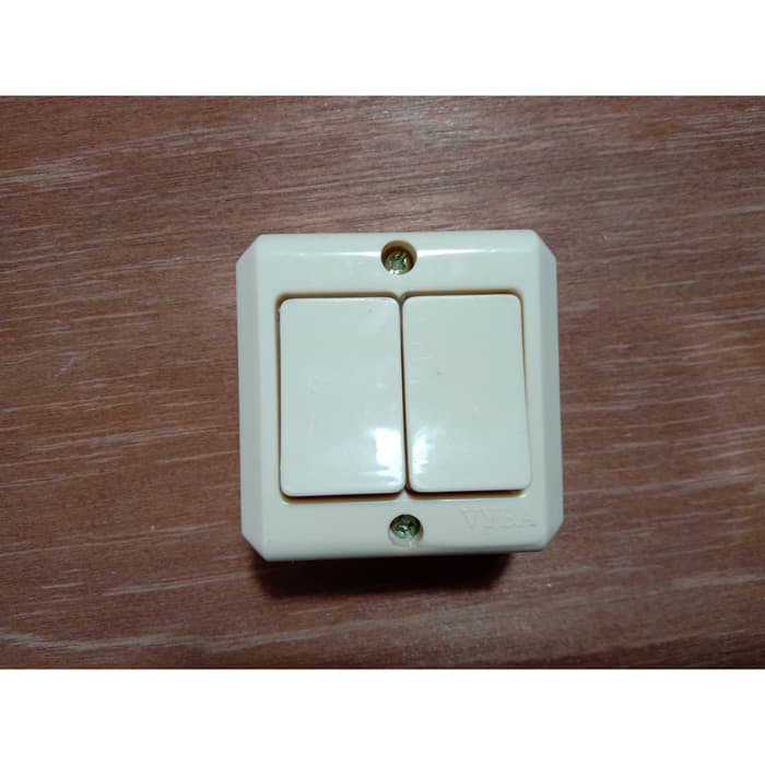 Jual SAKLAR DOUBLE TEMPEL OUTBOW / SAKLAR SERI OB / ON OFF LAMPU ...