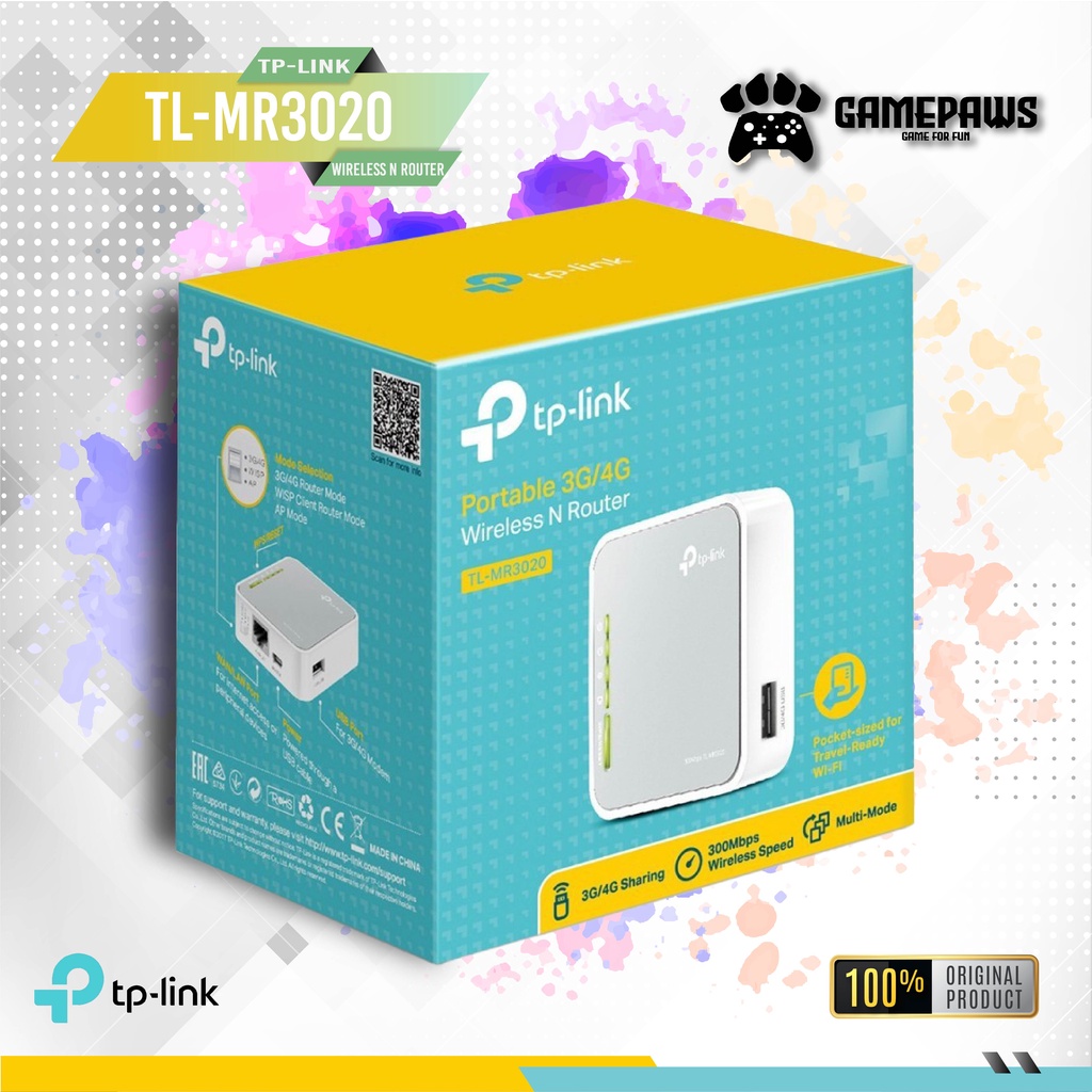 Jual TP Link Router MR-3020 3G/4G USB Modem MR 3020 | Shopee Indonesia