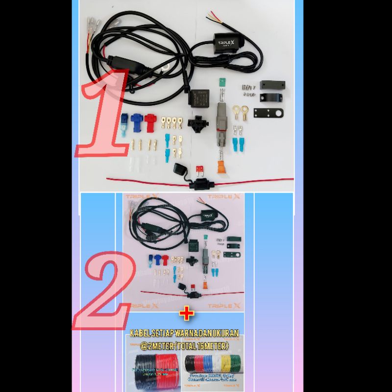 Jual paket komplit saklar relay modul socket soket sekring konektor ...