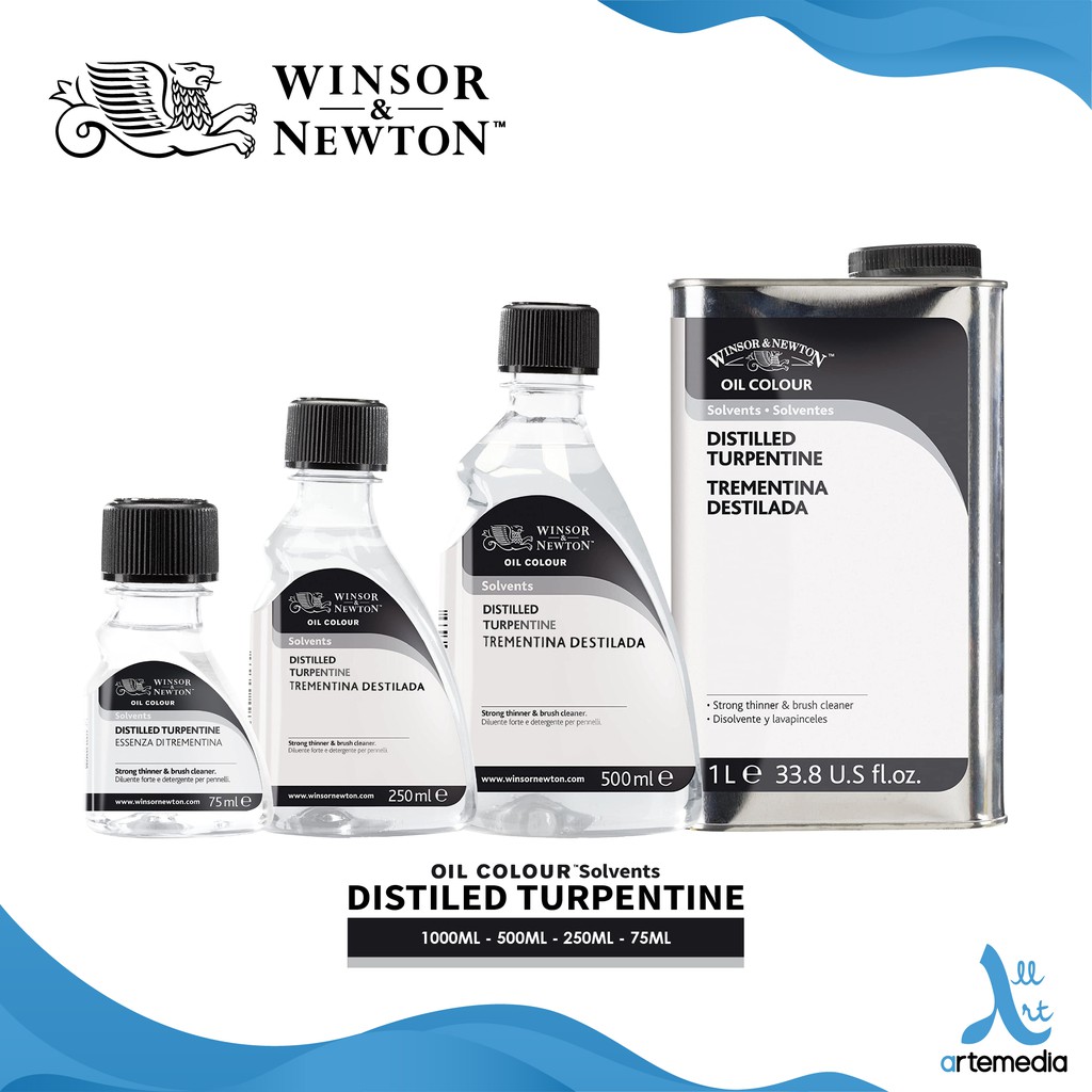  Winsor & Newton Distilled Turpentine, 250ml (8.4-oz