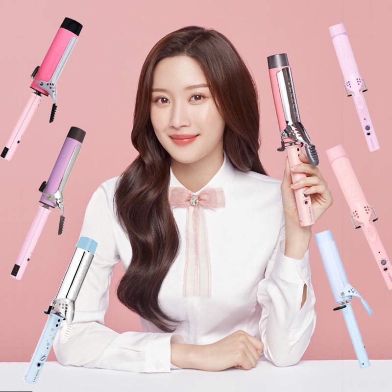 Vodana Glam Wave Curling Iron Fv 40mm Pink