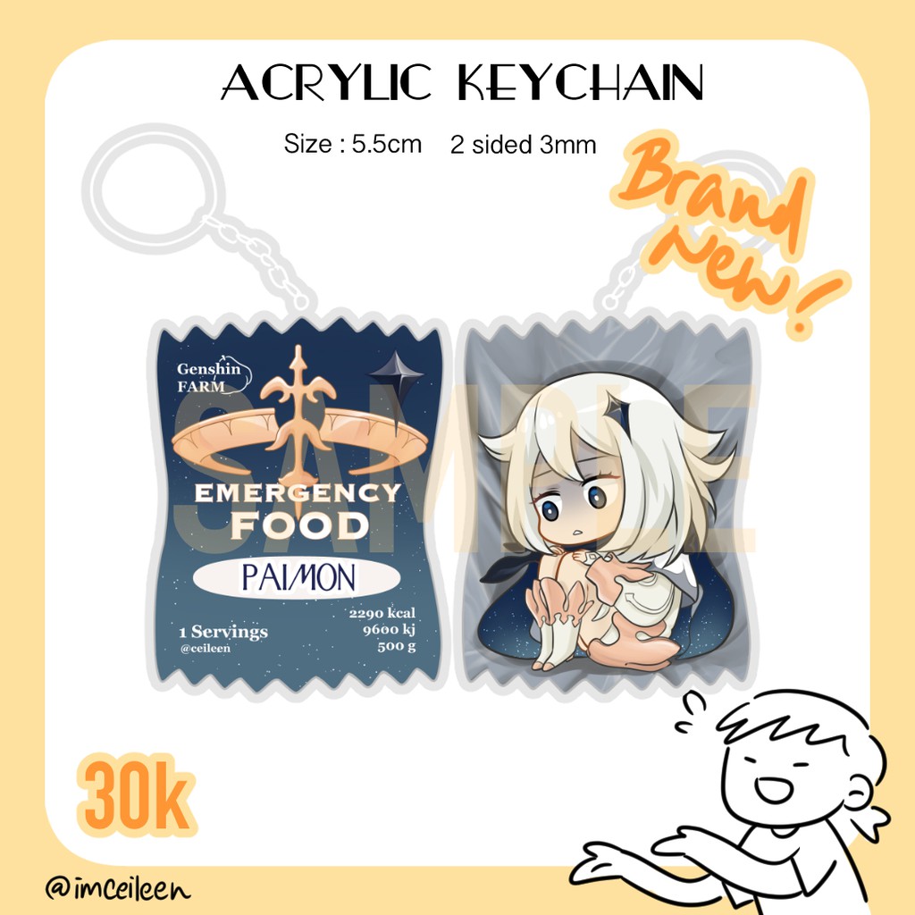 Jual Paimon Genshin Impact Keychain [Defect Sell] | Shopee Indonesia