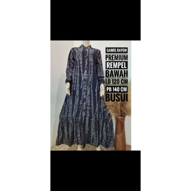 Jual Gamis Twill Rayon Twill Ori Rayon Tebal Malaman Terbaru Rempel Hitam Shopee Indonesia