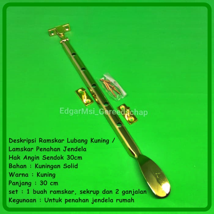 Jual Ramskar Lubang Kuning / Lamskar Penahan Jendela / Hak Angin Sendok ...
