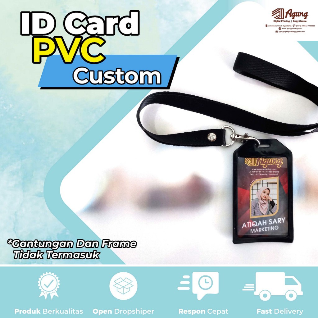 Jual CETAK ID CARD PVC INSTANT DESAIN BEBAS (CUSTOM) BISA SATUAN ...