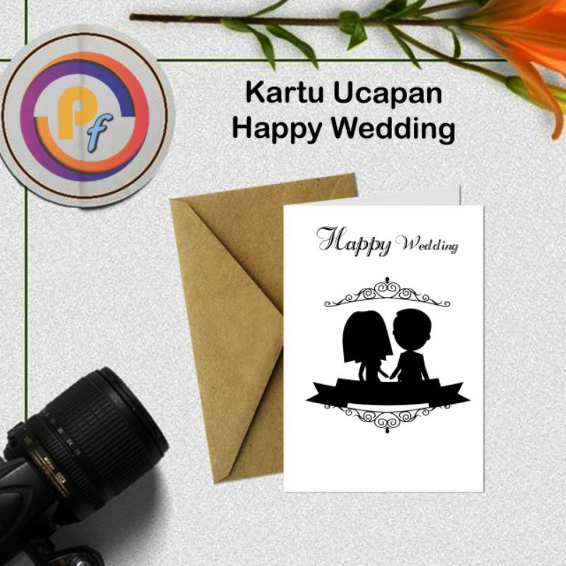 Jual Kartu Ucapan Pernikahan / Happy Wedding | Shopee Indonesia