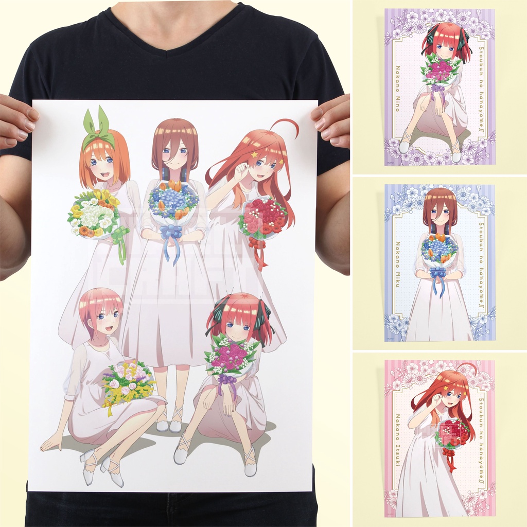 Nakano Quintuplets 5 - Toubun no Hanayome Poster for Sale by Kami-Anime