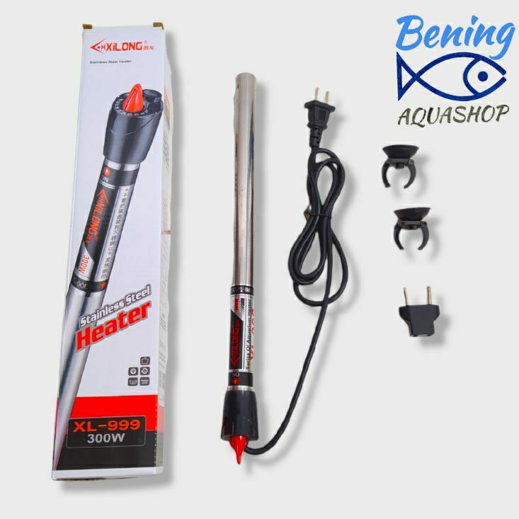 Jual XILONG XI LONG XL999 Heater Stainless Steel Aquarium 300 watt