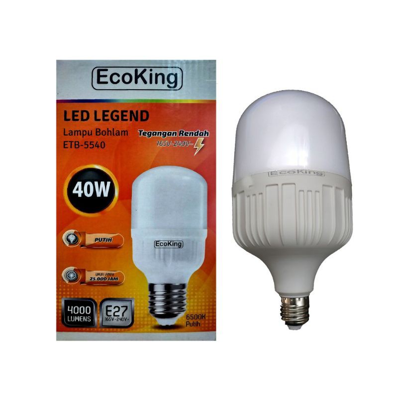 Jual Lampu Bohlam Led Ecoking Jumbo 40w 40 Watt Body Besar Jumbo