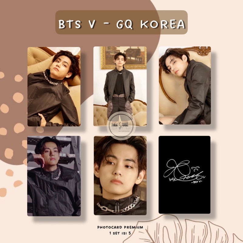 Jual PHOTOCARD PREMIUM BTS - V KIM TAEHYUNG GQ KOREA (FANMADE) | Shopee ...