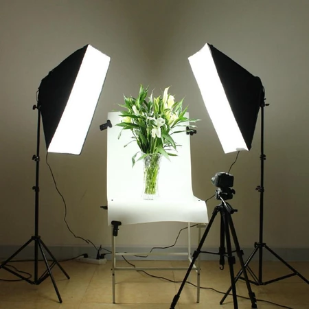 4-Lamp Holder with Softbox continuous for photo product video fotografi