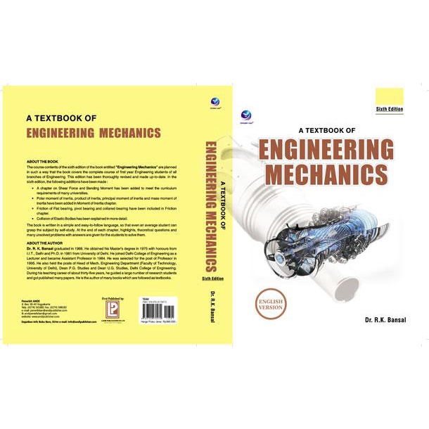 Jual Buku - A Textbook Of Engineering Mechanics, Sixth Edition | Shopee ...