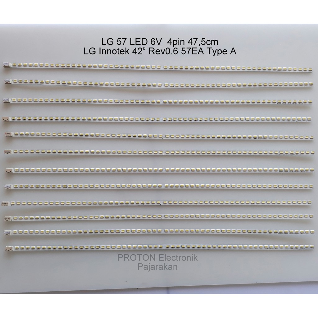 Jual Lampu Backlight TV LG 57 LED SMD 6V 47.5cm LG Innotek