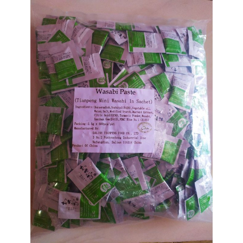 Jual Pasta Wasabi shoyu kecap asin sachet saset bahan cocolan sushi ...
