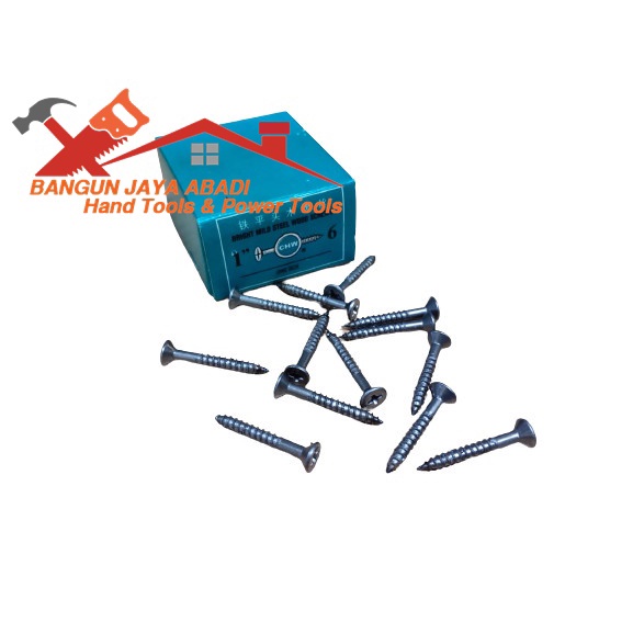 Jual Skrup Sekrup Kayu Kepala Plus Bunga Inch Cm Chw Taping Screw Bja Shopee Indonesia