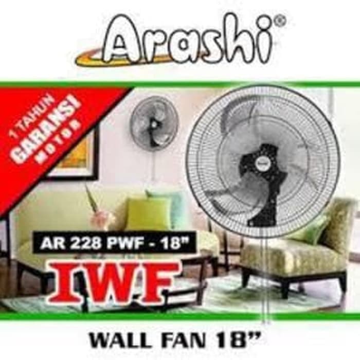 Jual Arashi Kipas Angin Dinding Inch Ar Pwf Iwf Wallfan