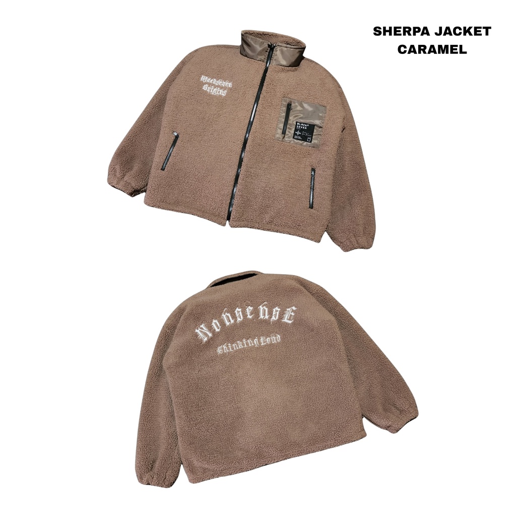 Jual Blackseven Sherpa Jacket Fur Jacket Nonsense Choco Caramel