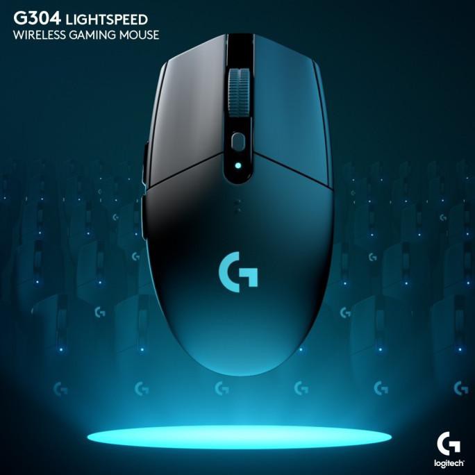Jual Logitech G304 Lightspeed Wireless Gaming Mouse Hitam Ori Garansi ...