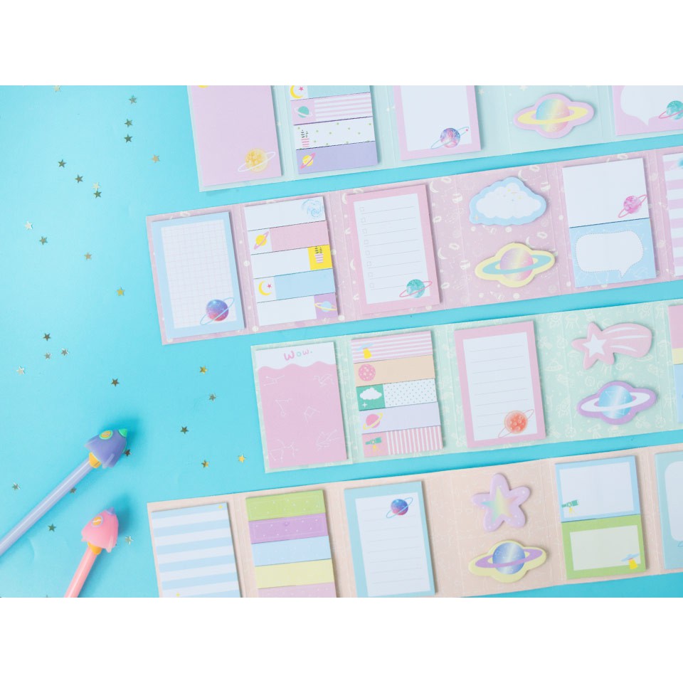 Jual Universe Cosmic Cutie Sticky Notes Set | Shopee Indonesia