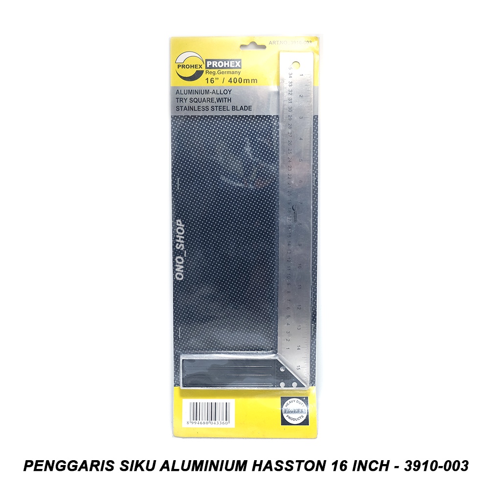 Jual Penggaris Siku Aluminium Hasston Inch Shopee Indonesia