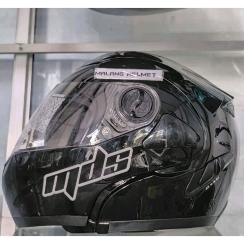 Jual Helm Modular MDS Pro Rider Solid Black Metalik (ongkir termurah 2 ...