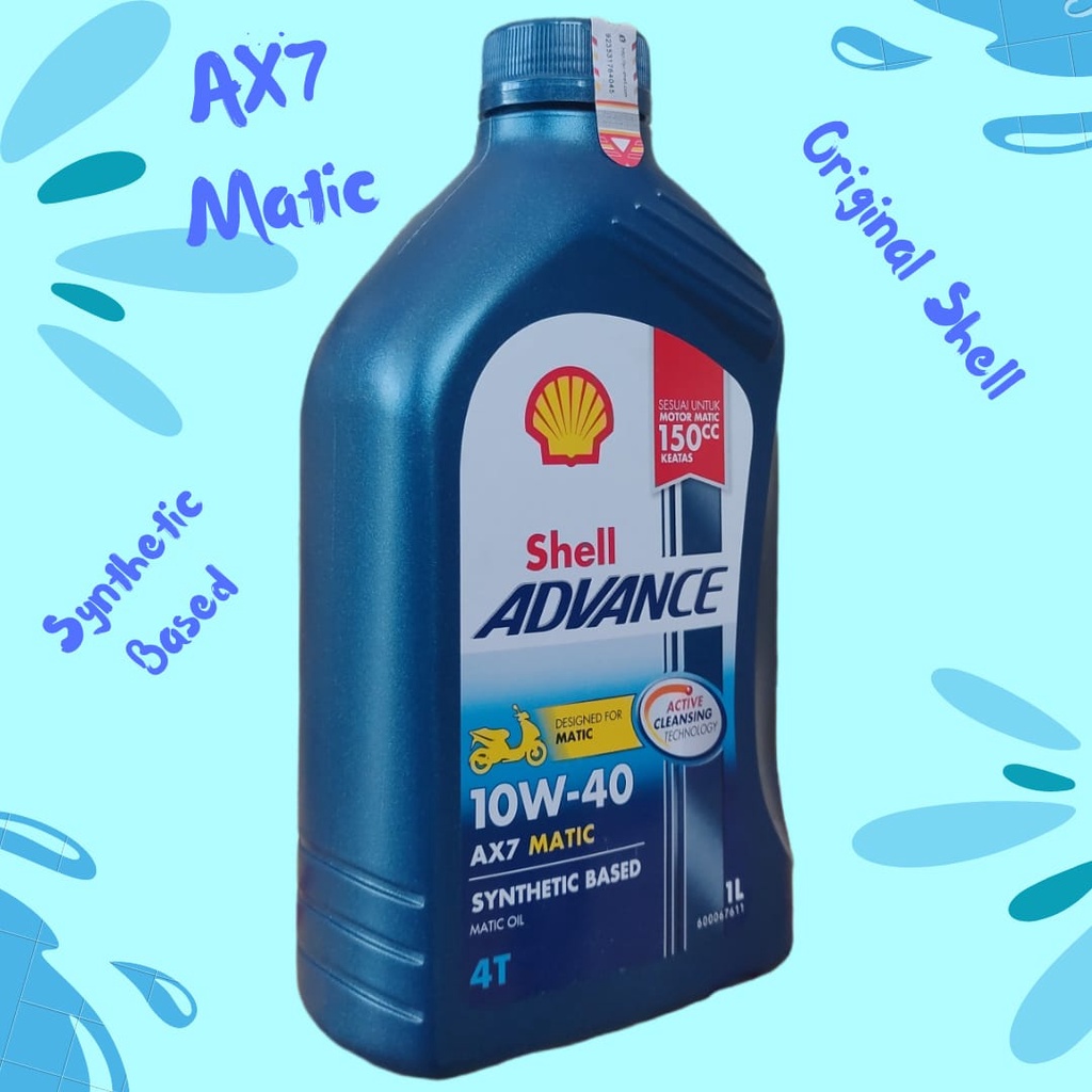 Jual Oli Matic Shell Advance AX7 Matic /Oli Matic Original Shell SAE ...