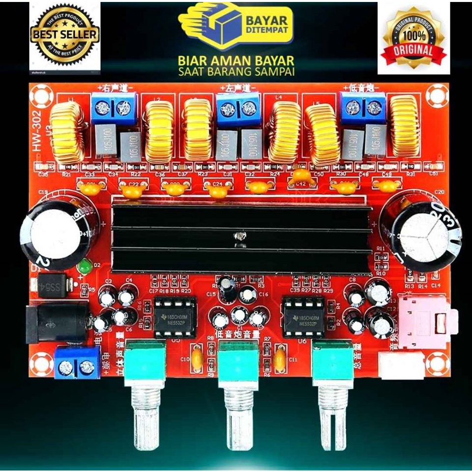 Jual AMPLIFIER CLASS D STEREO 2 x 120W MONO SUBWOOFER 240W Supply 12