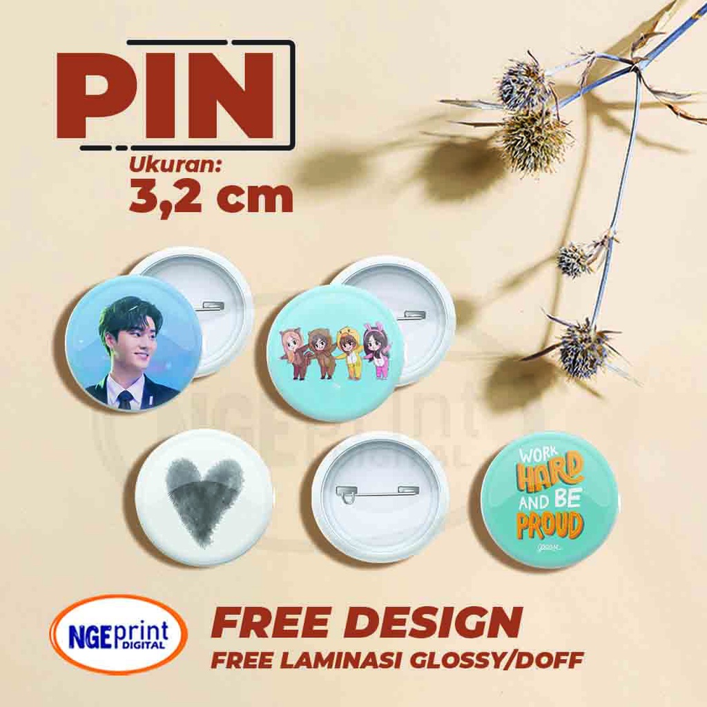 Jual Pin Peniti Custom / Pin Peniti 25 / Pin Peniti 32 / Pin Peniti 44 ...