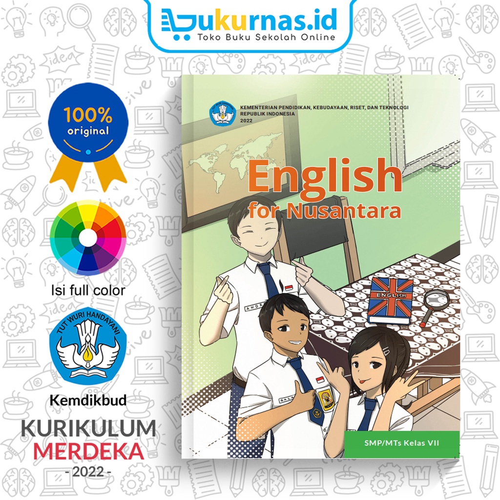 Jual Buku Bahasa Inggris English For Nusantara SMP/MTS Kelas 7 K ...