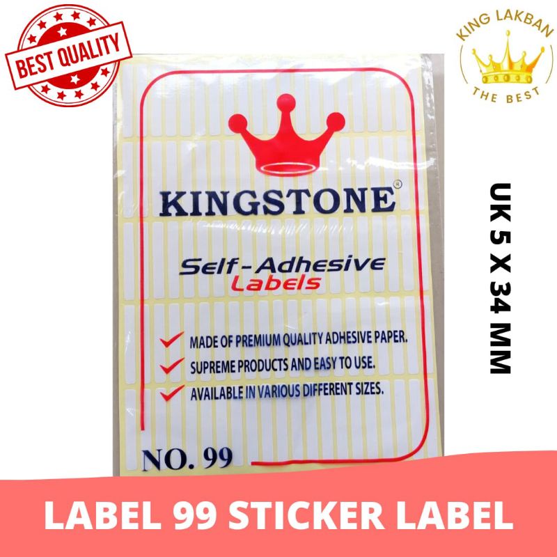 Jual Label 99 Sticker Label Kertas Sticker Undangan Putih Polos ...