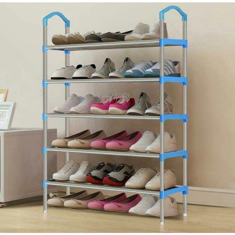 Jual Rak Sepatu 5 Tingkat Tempat Sepatu Sandal 5 Susun Rangka Besi ...