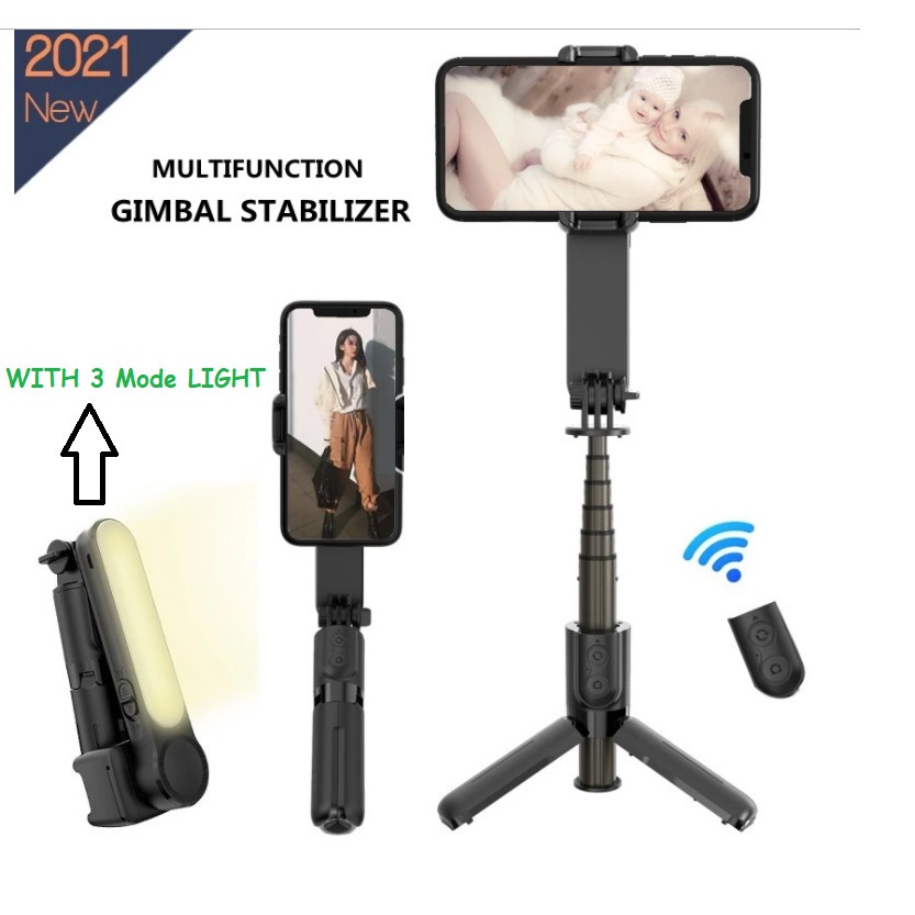 Jual TrendGimbal Stabilizer HP L09 Selfie Stick Tripod Shooter Lampu