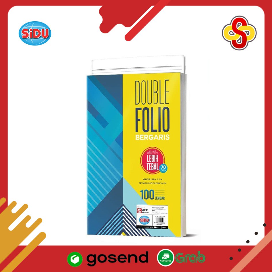 Jual Kertas Double Folio Bergaris Sidu 70 Gsm Isi 100 Lembar Shopee