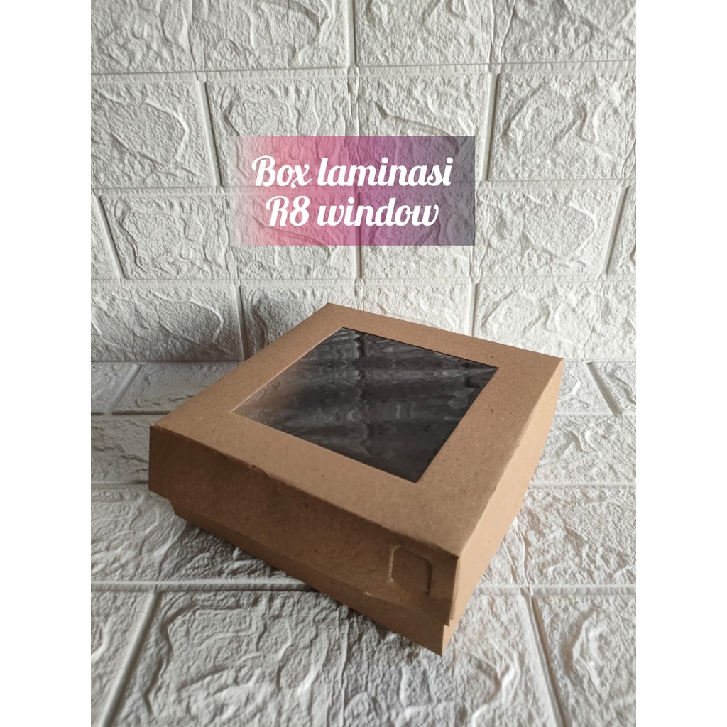 Jual Box kue coklat R8 window laminasi / Dus 18 x 17,5 x 7 cm (per 10 ...