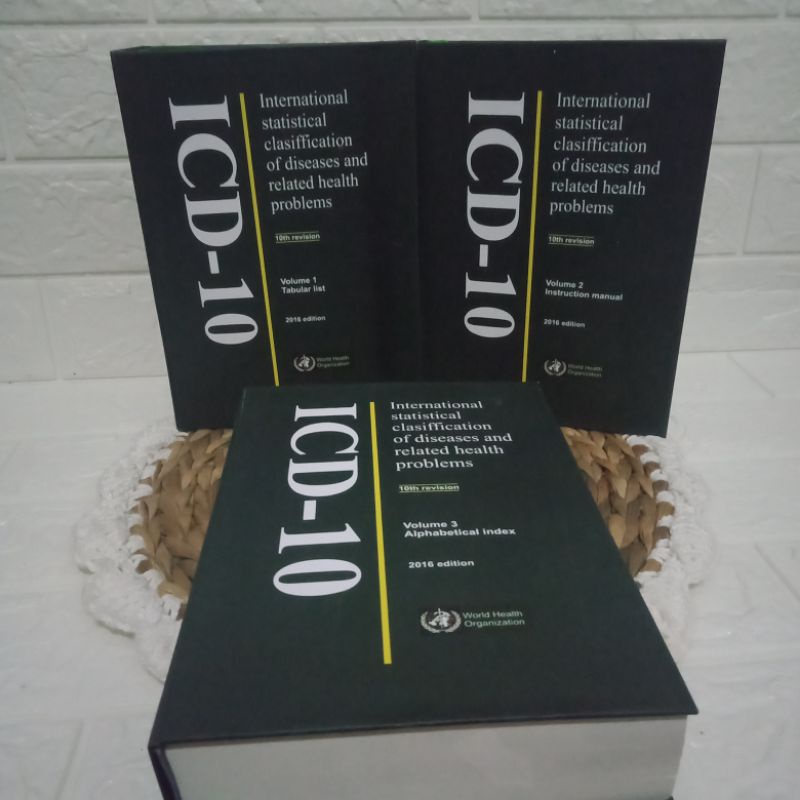 Jual Buku Rekam Medis ICD 10 Edisi 2016 ( Sepaket 3 Buku ) | Shopee ...