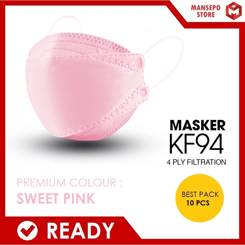 Jual MASKER KF94 PINK (ISI 10 PCS) | Shopee Indonesia