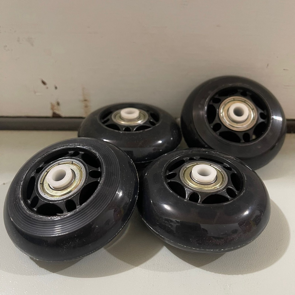 Jual Roda Sepatu Roda Ban karet 64mm Set Roda Sepatu Roda Sepatu Roda ...