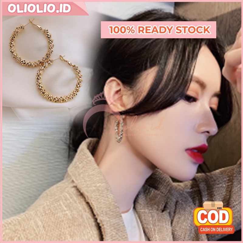 Jual ANTING KOREA WANITA/ANTING TITANIUM ANTI KARAT/ANTING HIJAB/ANTING