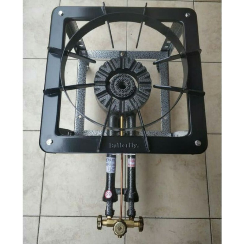 Jual kompor high pressure + rangka butterfly tinggi 70cm bongkar pasang ...
