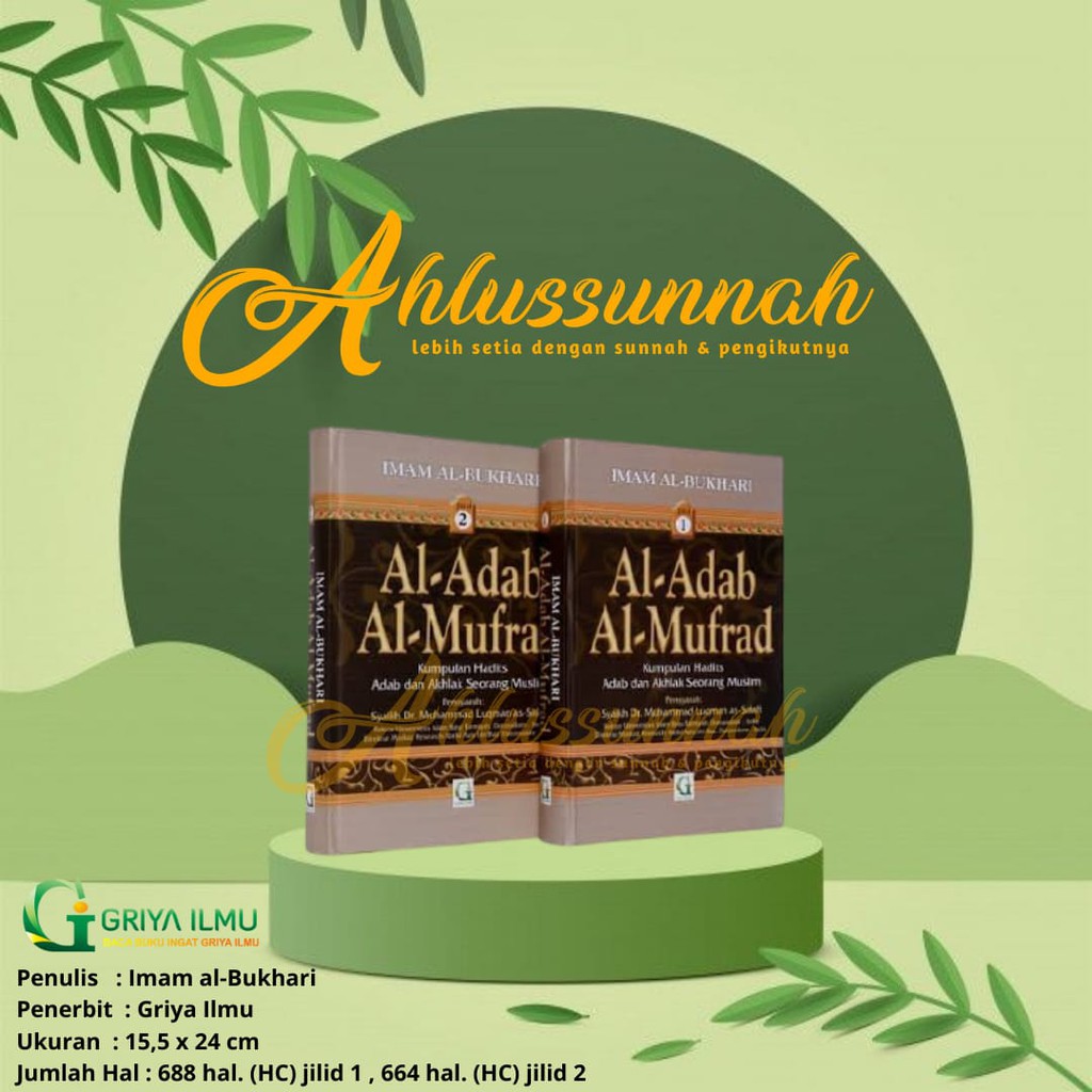 Jual Buku Al-Adab Al-Mufrad 1 Set 2 Jilid | Shopee Indonesia