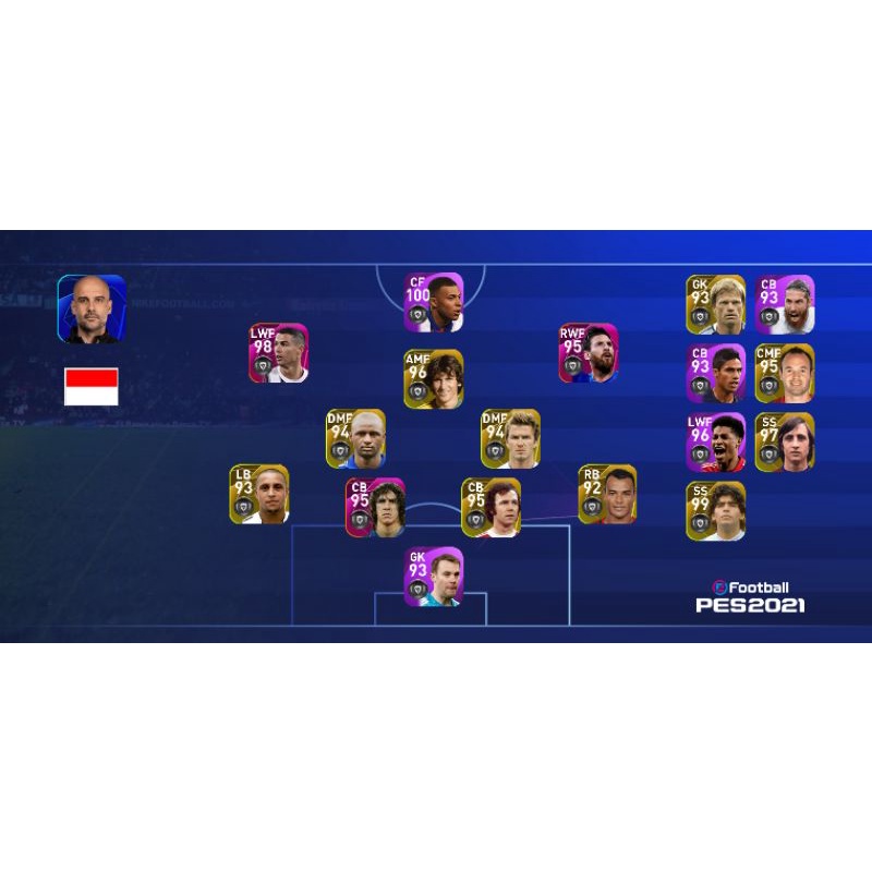 Jual akun pes mobile Shopee Indonesia