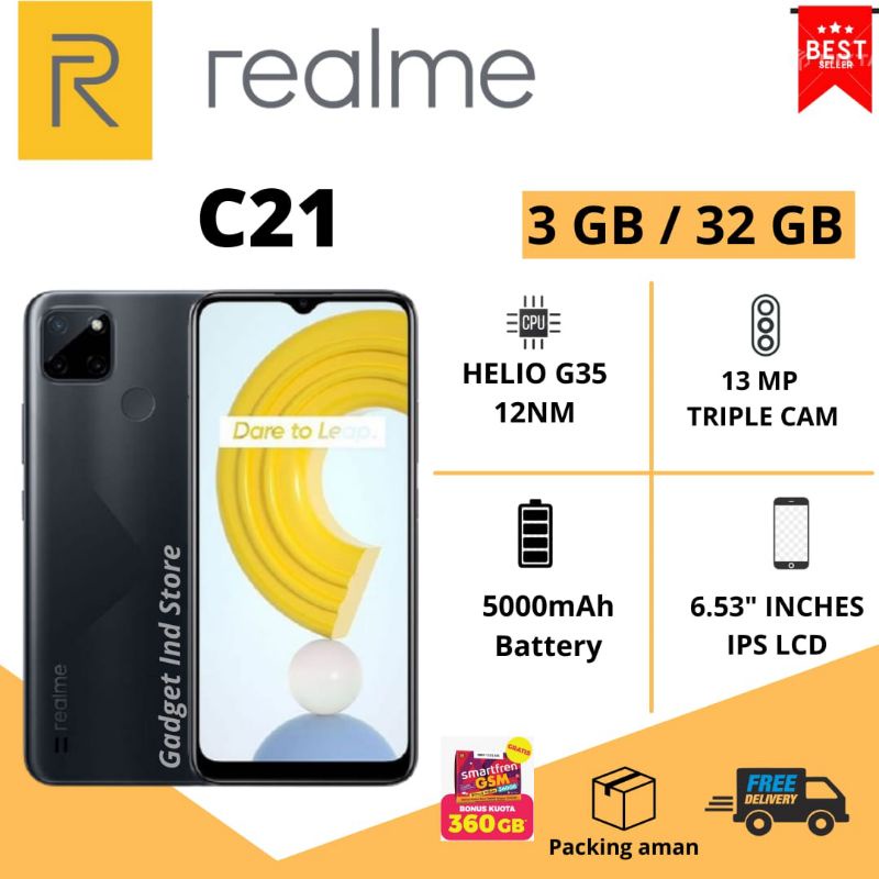 Jual REALME C21Y 3/32 GB ORIGINAL GARANSI RESMI | Shopee Indonesia