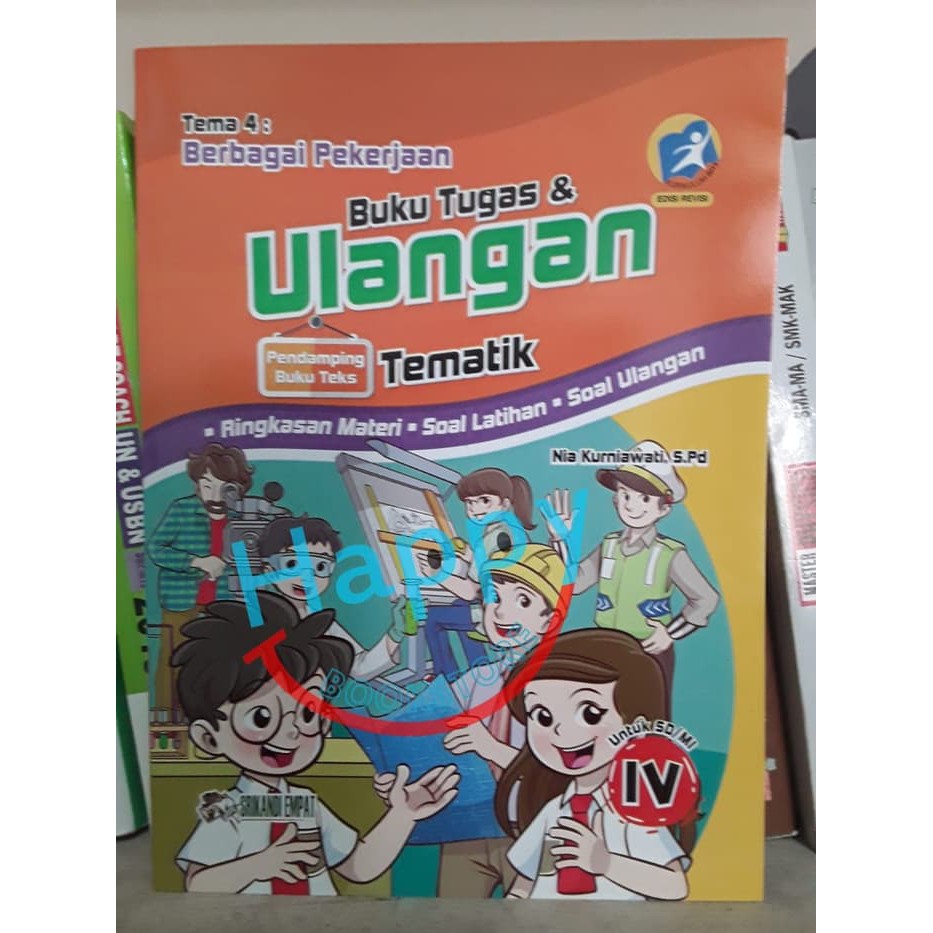 Jual Buku Tugas And Ulangan Tematik Sd Kelas 4 Tema 4 Berbagai Pekerjaan