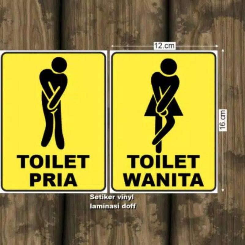 Jual Stiker Toilet Pria Stiker Toilet Wanita Stiker Dinding Stiker Icon Sticker Toilet Pria 2128