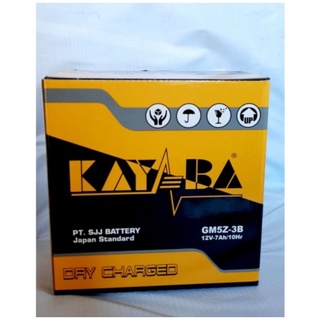 Jual AKI MOTOR BARU ACCU BASAH MERK KAYABA GM5Z-3B 12V 7AH | Shopee