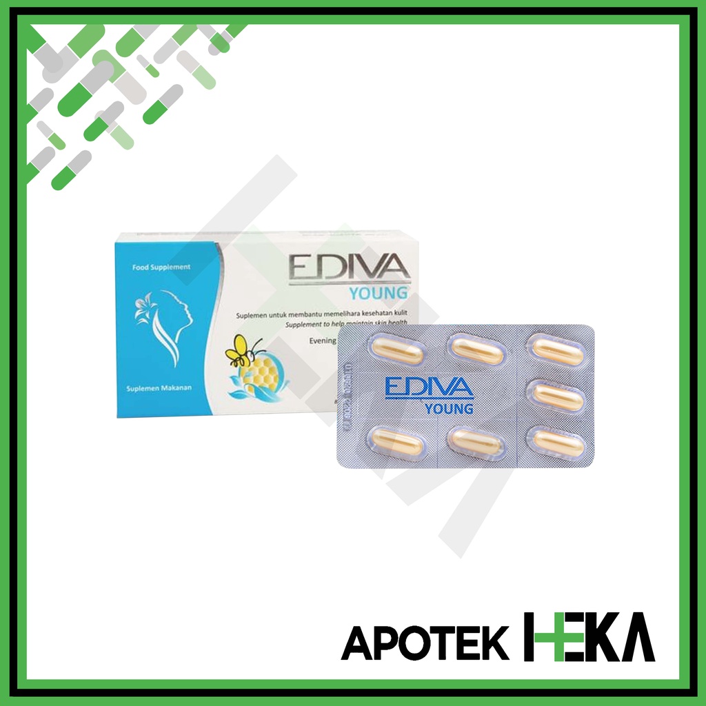 Jual Ediva Young Box isi 28 Tablet Vitamin E Royal Jelly Memelihara