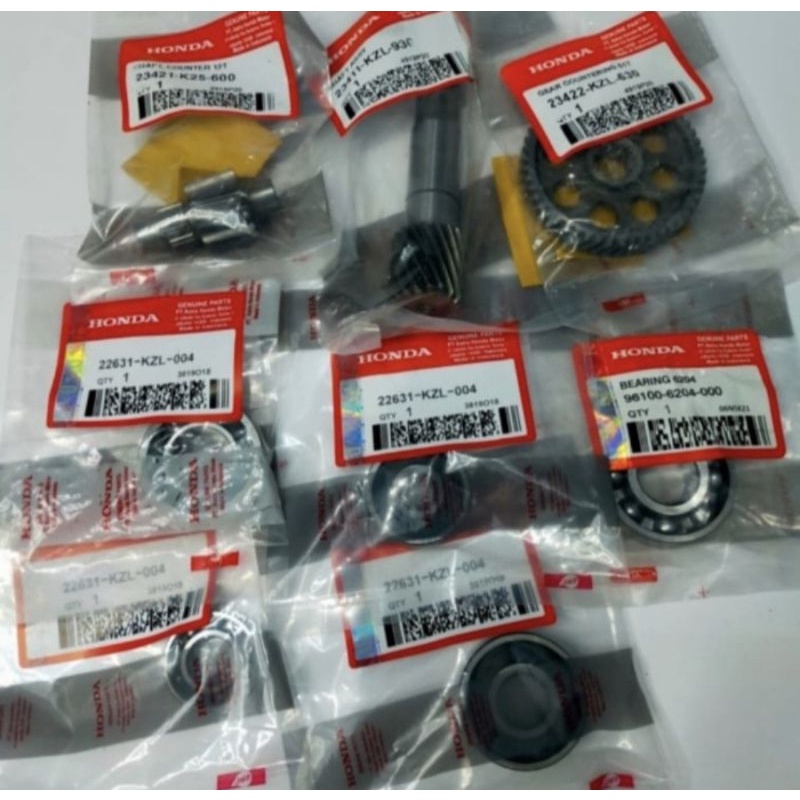 Jual GEAR RASIO GIGI RASIO AS PULLY AS RODA PAKET BEARING LAHER RASIO ...