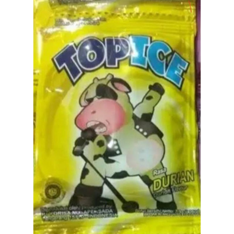 Jual Top ice rasa durian 1 renteng isi 10 sachet | Shopee Indonesia