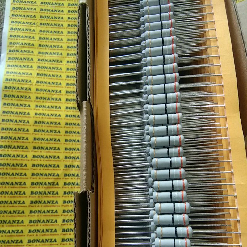 Jual Resistor 2watt Original taiwan kaki tembaga besar Resistor renteng ...